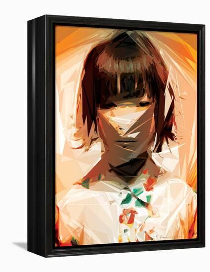 Asian Woman-Enrico Varrasso-Framed Stretched Canvas
