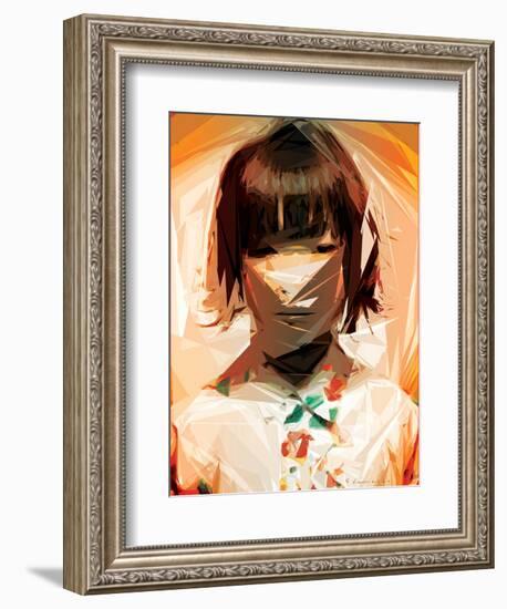 Asian Woman-Enrico Varrasso-Framed Art Print