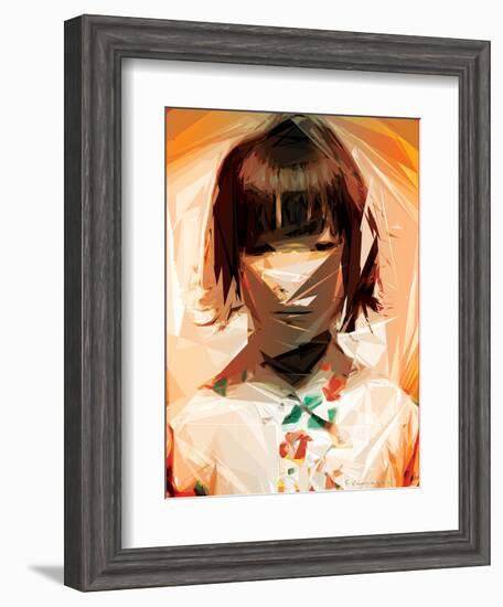 Asian Woman-Enrico Varrasso-Framed Art Print