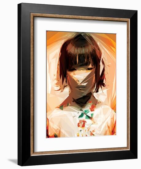 Asian Woman-Enrico Varrasso-Framed Art Print