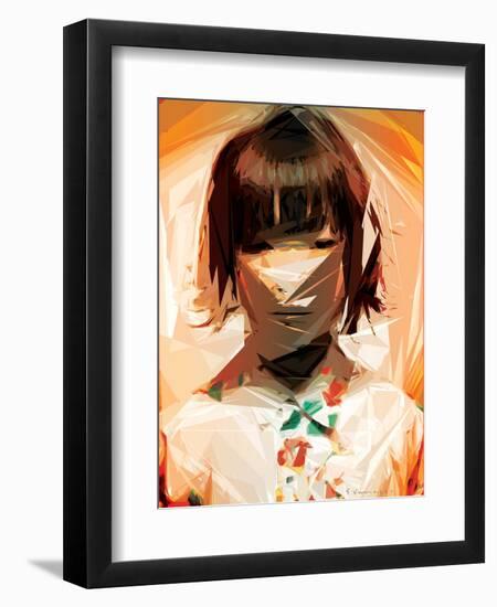 Asian Woman-Enrico Varrasso-Framed Art Print