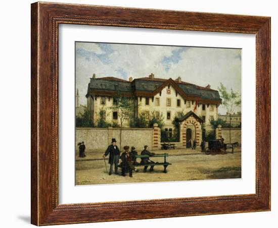 Asile Suisse a St-Mande, Paris, 1872-Albert Anker-Framed Giclee Print