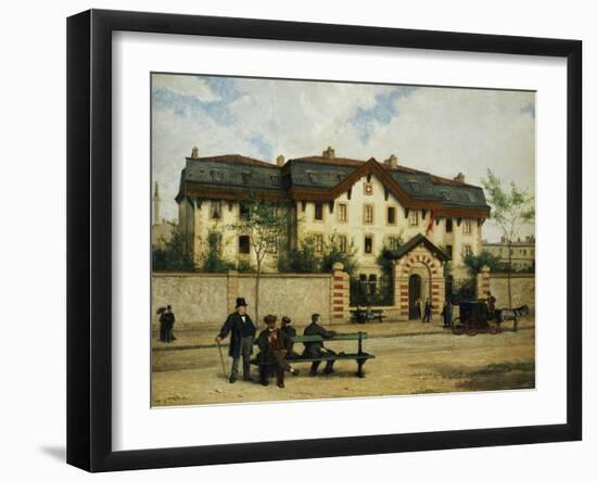 Asile Suisse a St-Mande, Paris, 1872-Albert Anker-Framed Giclee Print