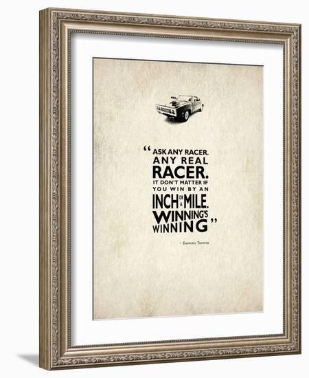 Ask Any Racer-Mark Rogan-Framed Art Print