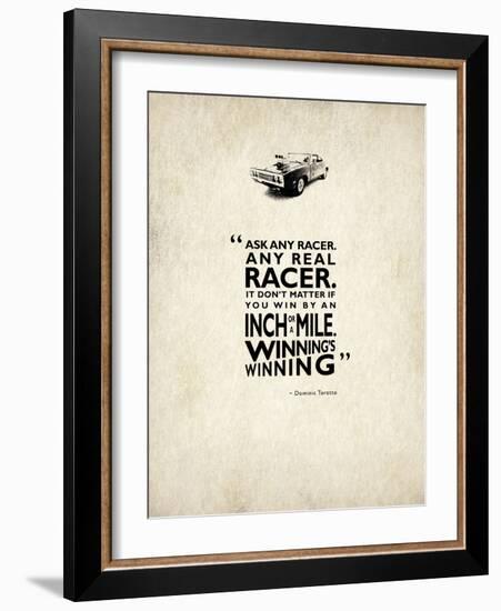 Ask Any Racer-Mark Rogan-Framed Art Print
