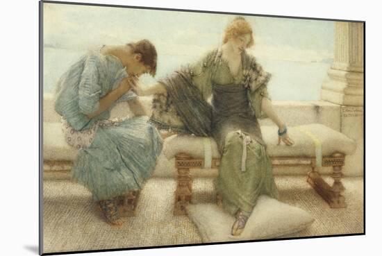 Ask Me No More....For at a Touch I Yield, 1886-Sir Lawrence Alma-Tadema-Mounted Giclee Print