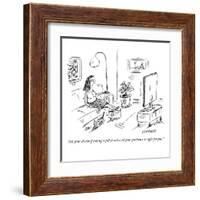 "Ask your doctor if taking a pill to solve all your problems is right for ?" - New Yorker Cartoon-David Sipress-Framed Premium Giclee Print