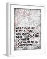 Ask Your Self-Jace Grey-Framed Art Print