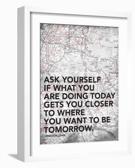 Ask Your Self-Jace Grey-Framed Art Print