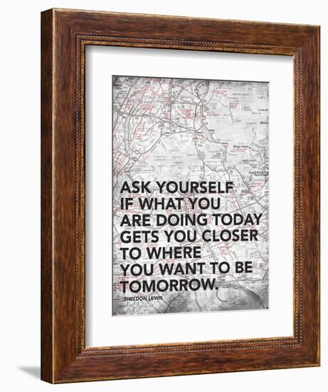 Ask Your Self-Jace Grey-Framed Premium Giclee Print