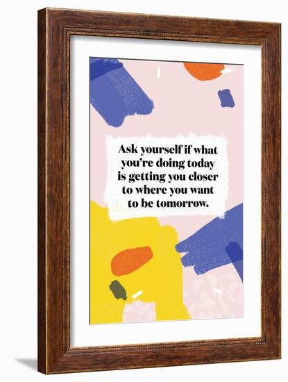 Ask Yourself-null-Framed Art Print