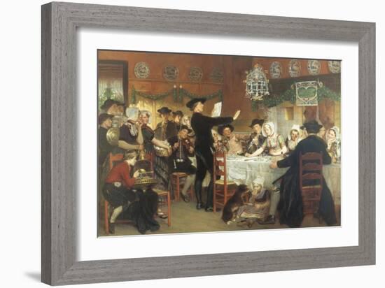 Asking in Marriage-Adolf Alexander Dillens-Framed Giclee Print