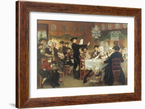 Asking in Marriage-Adolf Alexander Dillens-Framed Giclee Print