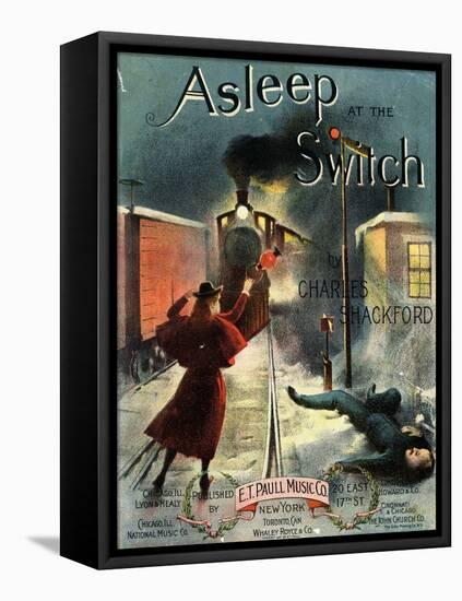 Asleep at the Switch-null-Framed Premier Image Canvas