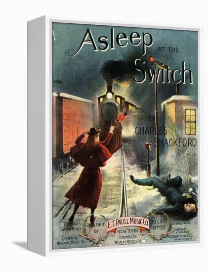 Asleep at the Switch-null-Framed Premier Image Canvas