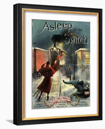 Asleep at the Switch-null-Framed Giclee Print