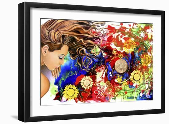 Asleep In The Garden-Graeme Stevenson-Framed Giclee Print