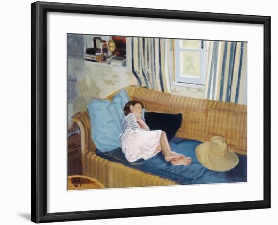 Asleep on the Sofa, 1998-Gillian Furlong-Framed Giclee Print