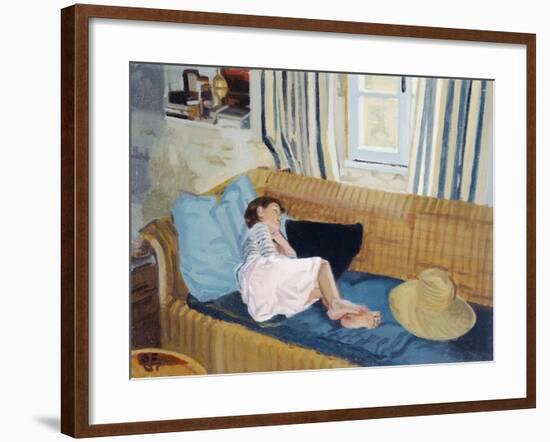 Asleep on the Sofa, 1998-Gillian Furlong-Framed Giclee Print