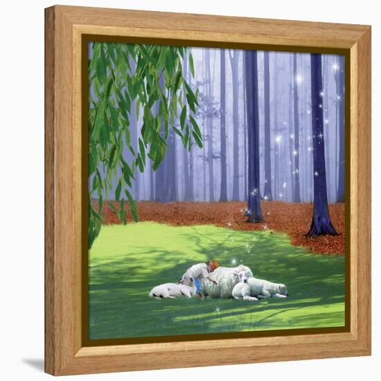 Asleep With Sheep-Nancy Tillman-Framed Stretched Canvas