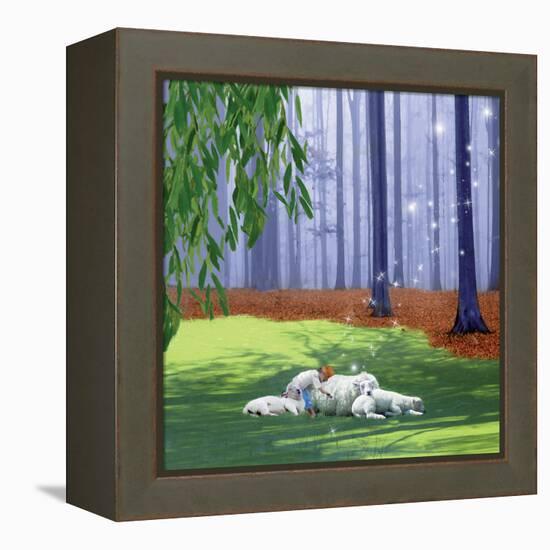 Asleep With Sheep-Nancy Tillman-Framed Stretched Canvas