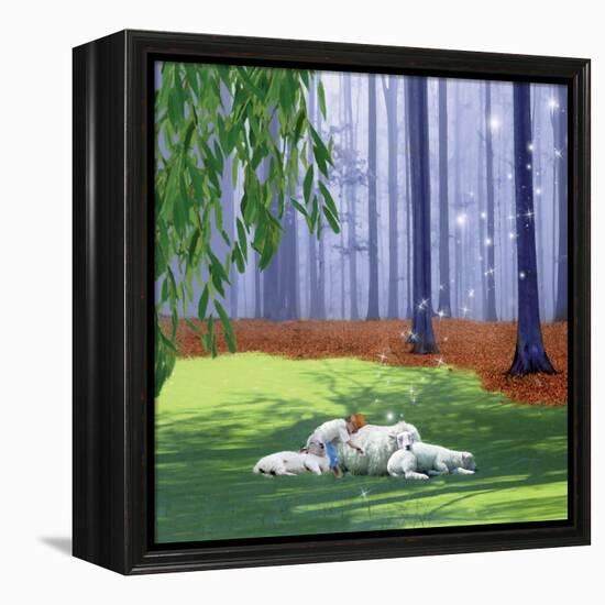 Asleep With Sheep-Nancy Tillman-Framed Stretched Canvas