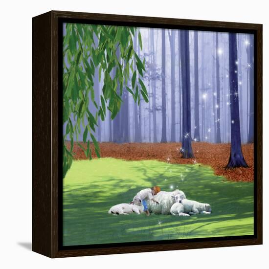 Asleep With Sheep-Nancy Tillman-Framed Stretched Canvas