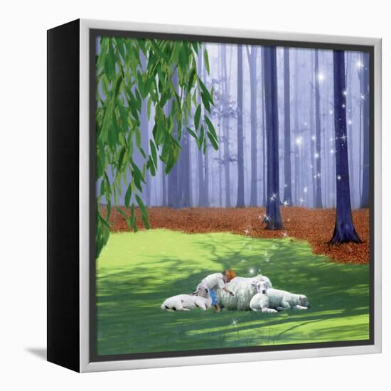 Asleep With Sheep-Nancy Tillman-Framed Stretched Canvas