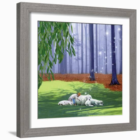 Asleep With Sheep-Nancy Tillman-Framed Art Print