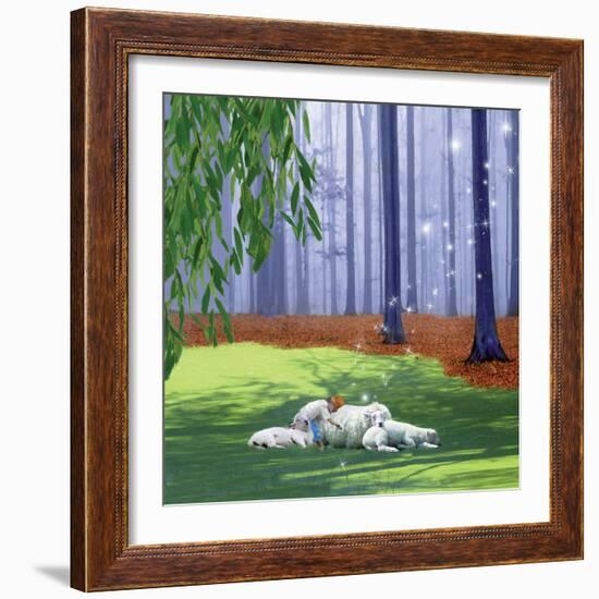 Asleep With Sheep-Nancy Tillman-Framed Art Print