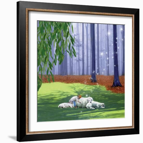 Asleep With Sheep-Nancy Tillman-Framed Art Print