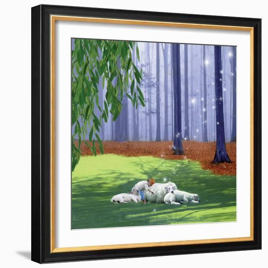 Asleep With Sheep-Nancy Tillman-Framed Art Print