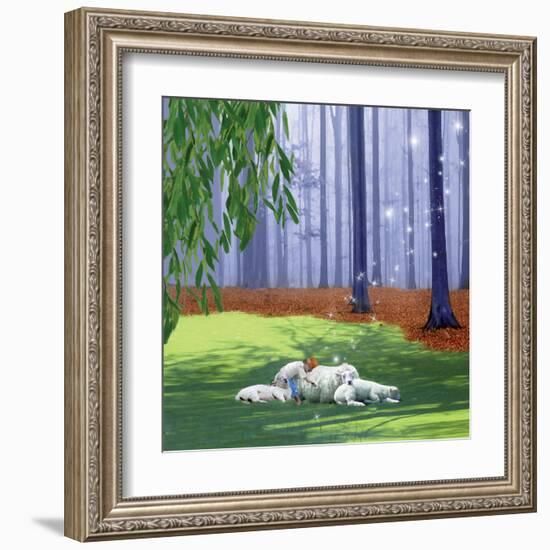 Asleep With Sheep-Nancy Tillman-Framed Art Print