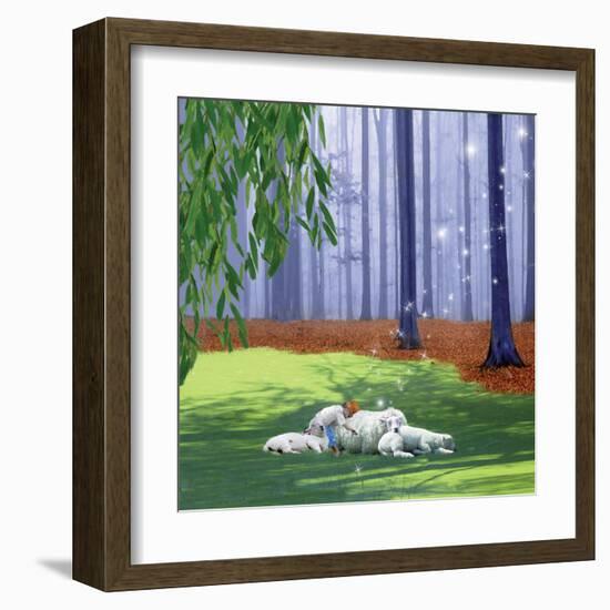 Asleep With Sheep-Nancy Tillman-Framed Art Print