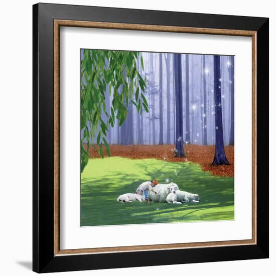 Asleep With Sheep-Nancy Tillman-Framed Art Print