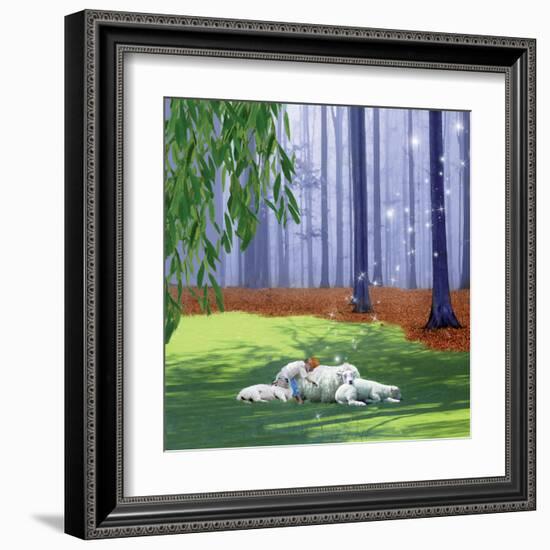 Asleep With Sheep-Nancy Tillman-Framed Art Print