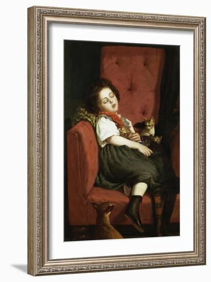 Asleep-Auguste L'orange-Framed Giclee Print