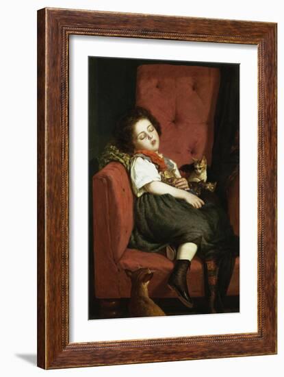 Asleep-Auguste L'orange-Framed Giclee Print