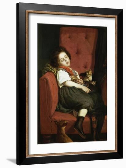 Asleep-Auguste L'orange-Framed Giclee Print