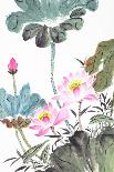Abstract Lotus-Traditional Chinese Painting-aslysun-Framed Premium Giclee Print