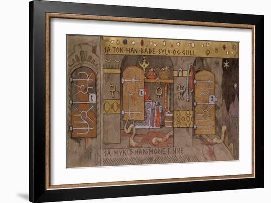 Åsmund Bringing Home Silver and Gold-Gerhard Munthe-Framed Giclee Print