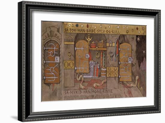 Åsmund Bringing Home Silver and Gold-Gerhard Munthe-Framed Premium Giclee Print