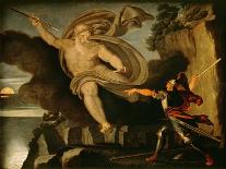 Philoctete Vise Ulysse Avec L'arc D'hercule - Oeuvre De Asmus Jacob Carstens (1754-1798), Encre Et-Asmus Jacob Carstens-Giclee Print