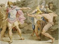 Philoctetes Aiming the Bow of Hercules at Odysseus, 1790-Asmus Jacob Carstens-Giclee Print