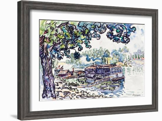 Asnières, c.1900-05-Paul Signac-Framed Giclee Print