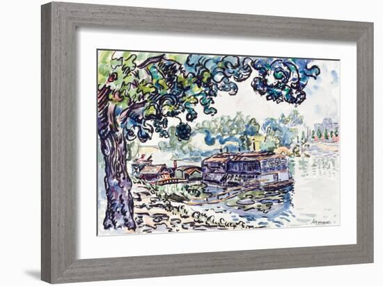 Asnières, c.1900-05-Paul Signac-Framed Giclee Print