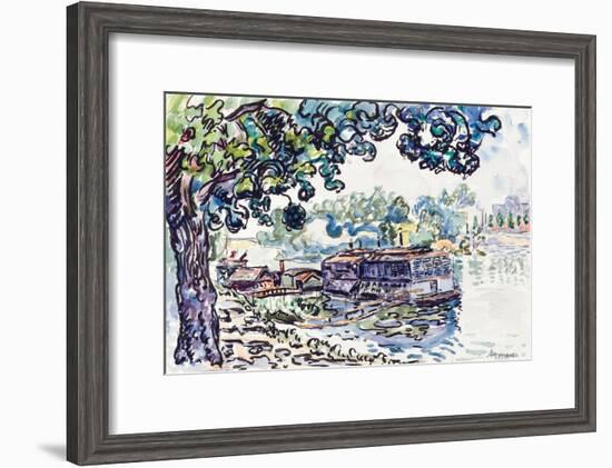 Asnières, c.1900-05-Paul Signac-Framed Giclee Print