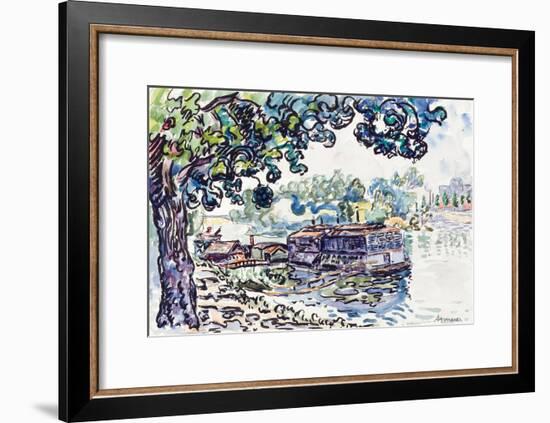 Asnières, c.1900-05-Paul Signac-Framed Giclee Print