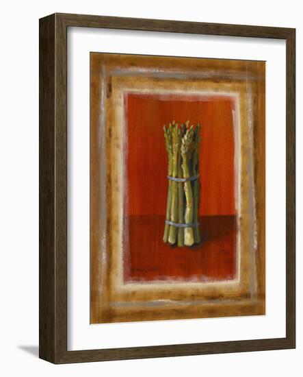 Asparagus on Orange-Lanie Loreth-Framed Art Print