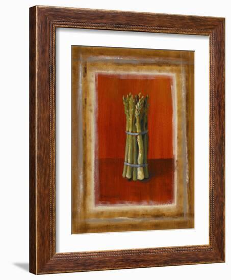 Asparagus on Orange-Lanie Loreth-Framed Art Print